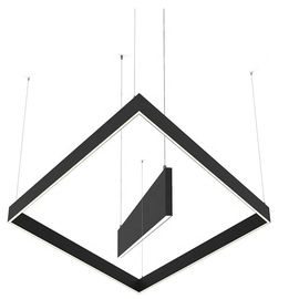 Black / White Linear LED Pendant Lights 2 Years Warranty For Office